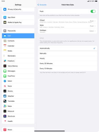 Press the indicator next to Press the indicator next to