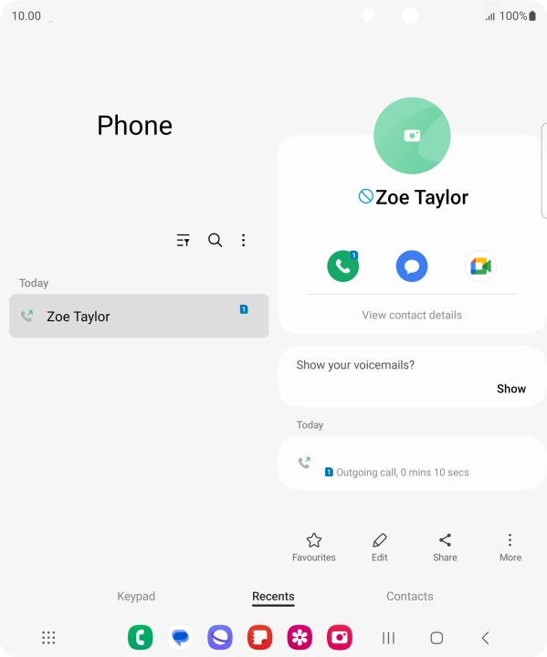 Press the Home key to return to the home screen.
