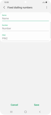 Press Name and key in the required name.