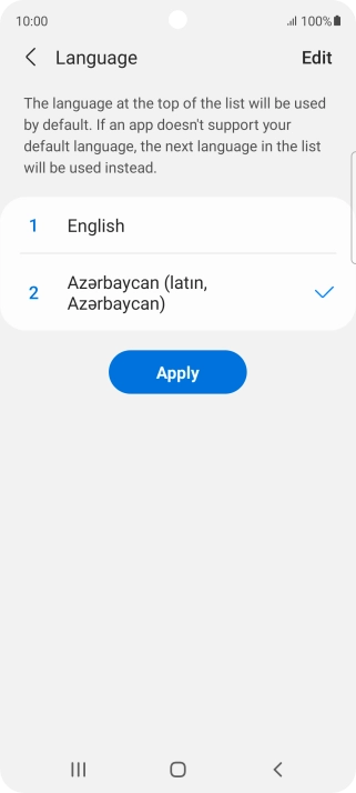 Press Apply. Press Apply.