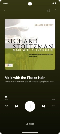 Press arrow right to go to the next audio file.