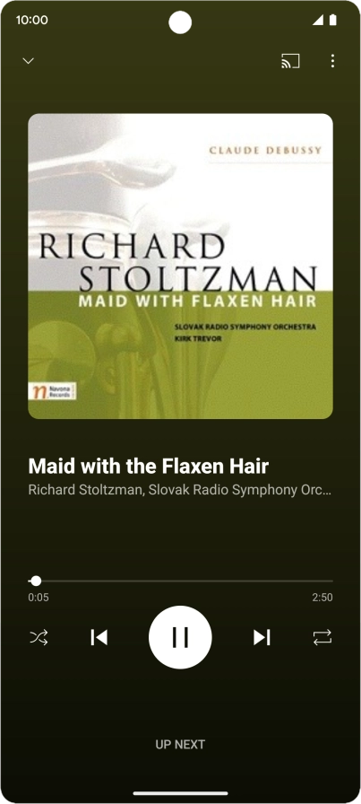 Press arrow right to go to the next audio file.