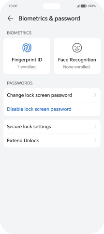 Press Disable lock screen password and key in the additional phone lock code you created earlier. Press Disable lock screen password and key in the additional phone lock code you created earlier.