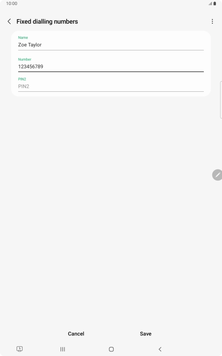 Press PIN2 and key in your PIN2. The default PIN2 is 1111.