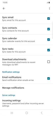 Press the field next to 
