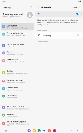 Press the Home key to return to the home screen.