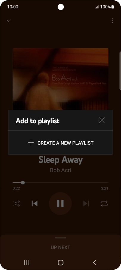 Press CREATE A NEW PLAYLIST. Press CREATE A NEW PLAYLIST.