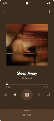 Press arrow right to go to the next audio file.