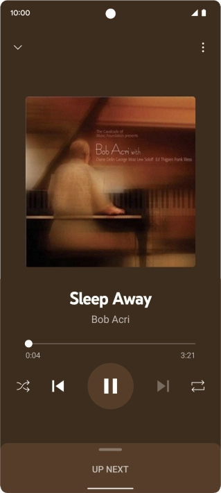 Press arrow right to go to the next audio file.