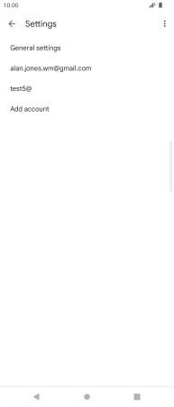 Press the required account.