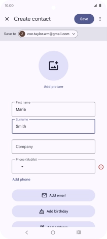 Press Phone and key in the phone number.