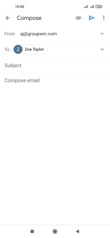 Press Subject and key in a subject. Press Subject and key in a subject.