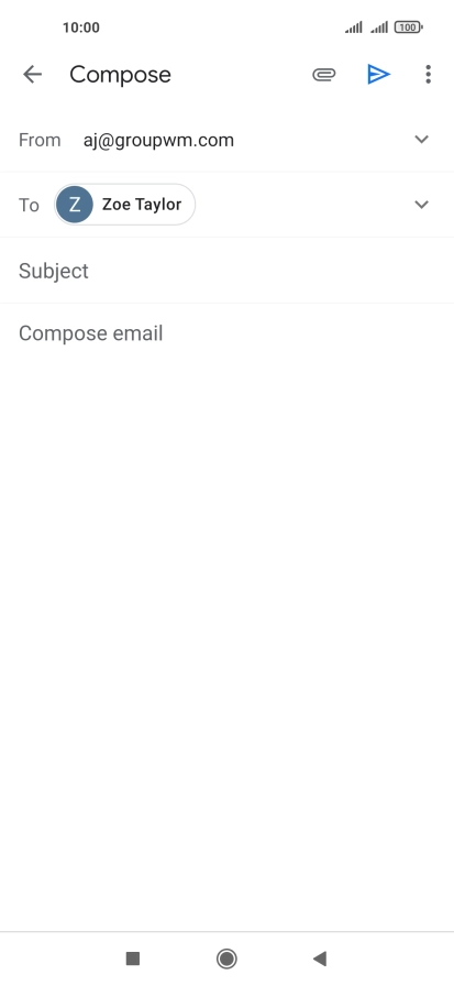 Press Subject and key in a subject. Press Subject and key in a subject.
