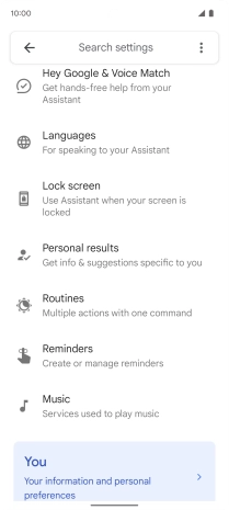 Press Hey Google & Voice Match.