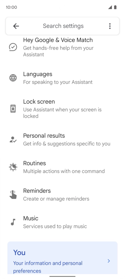 Press Hey Google & Voice Match.
