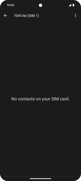Press the menu icon.