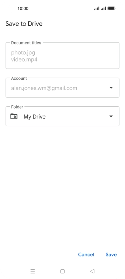 Press the field below 