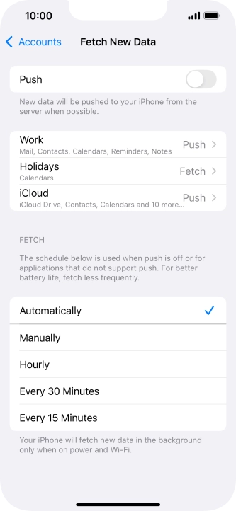 If you turn off the function, press the required setting. If you turn off the function, press the required setting.