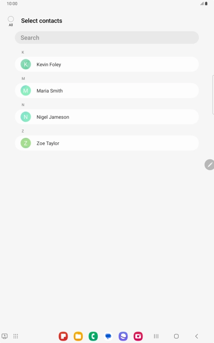 Press the field above 