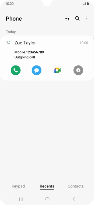 Press the info icon.