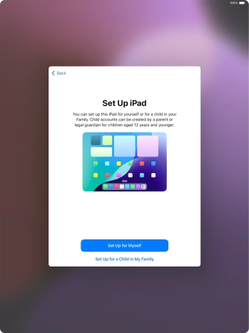 Press Set Up for Myself.