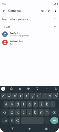 Press the required contact.