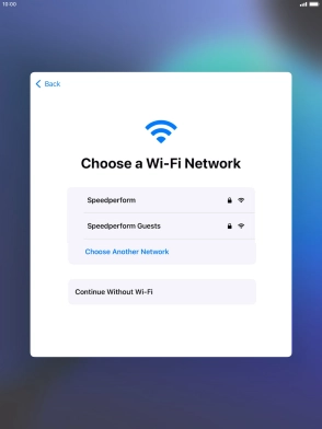 Press the required Wi-Fi network.