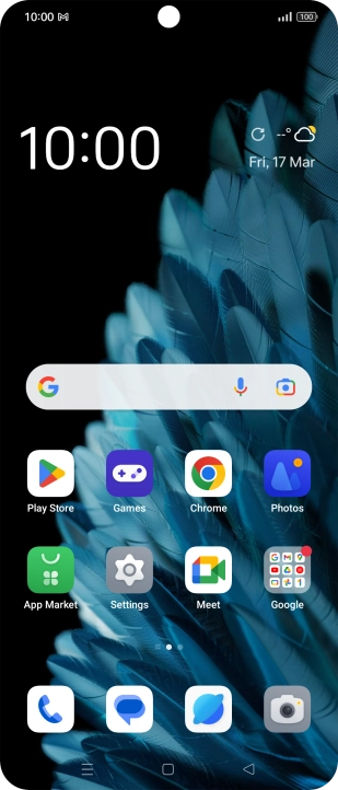 The email message icon shows that you've received a new email message.