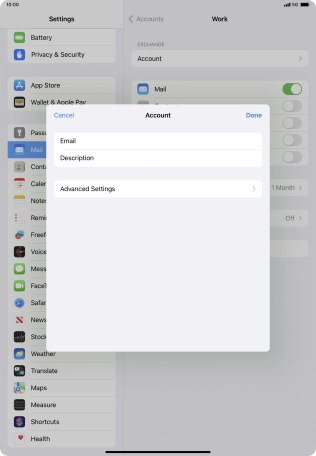 Press Advanced Settings.