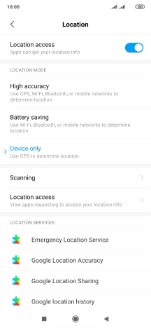 If you select High accuracy, your phone can find your exact position using the GPS satellites, the mobile network and nearby Wi-Fi networks. Satellite-based GPS requires a clear view of the sky.