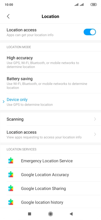 If you select High accuracy, your phone can find your exact position using the GPS satellites, the mobile network and nearby Wi-Fi networks. Satellite-based GPS requires a clear view of the sky.