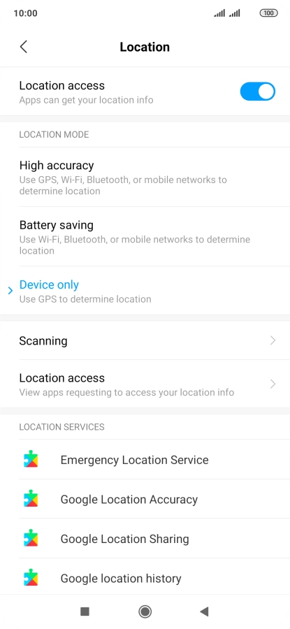 If you select High accuracy, your phone can find your exact position using the GPS satellites, the mobile network and nearby Wi-Fi networks. Satellite-based GPS requires a clear view of the sky.