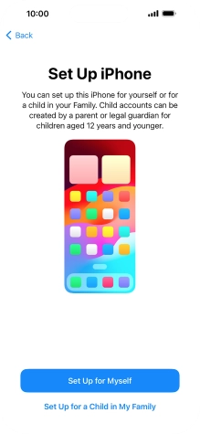 Press Set Up for Myself.