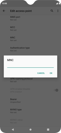 Key in 15 and press OK.