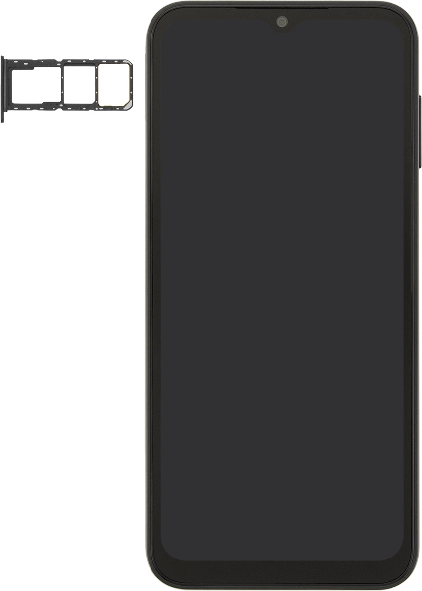 Turn the memory card so the angled corner of the memory card matches the angled corner of the memory card holder and place the card in the holder.