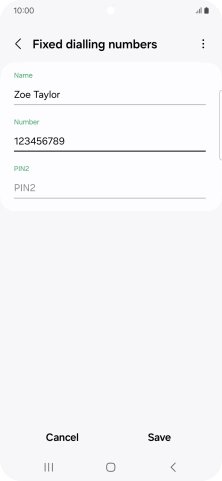 Press PIN2 and key in your PIN2. The default PIN2 is 1111.