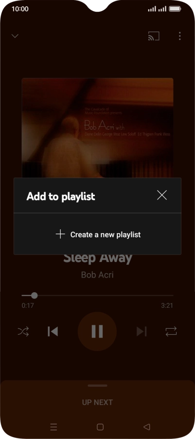 Key in a name for the playlist and press Create a new playlist.