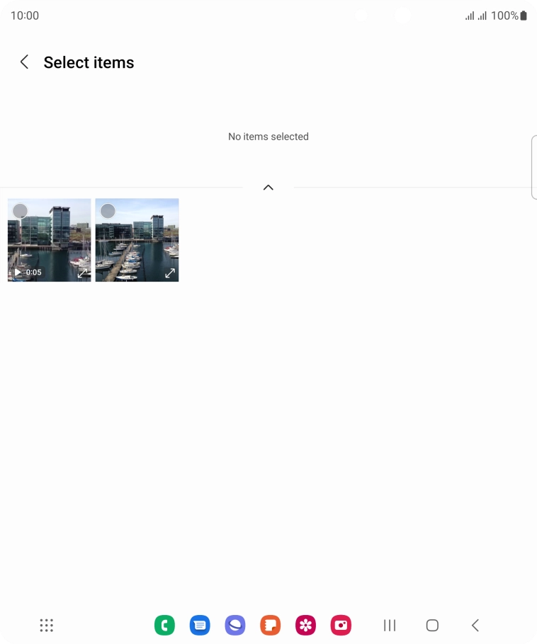 Press the required picture. Press the required picture.