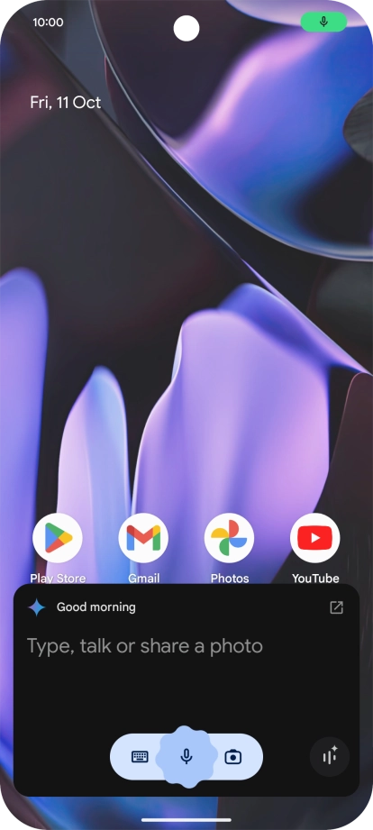 Say, in your own words, what you would like your phone to do, e.g.: OPEN [application], CALL [contact], SEARCH FOR [information]. It's not necessary to use a specific command for each function.