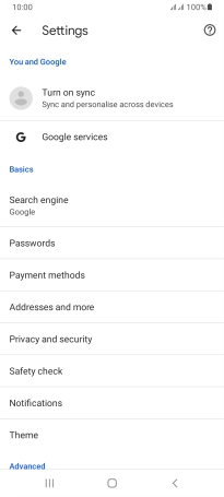Press Privacy and security. Press Privacy and security.