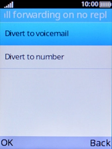 Select Divert to voicemail.