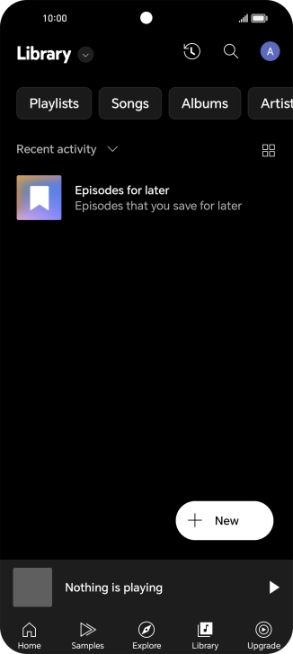 Press the drop down list.