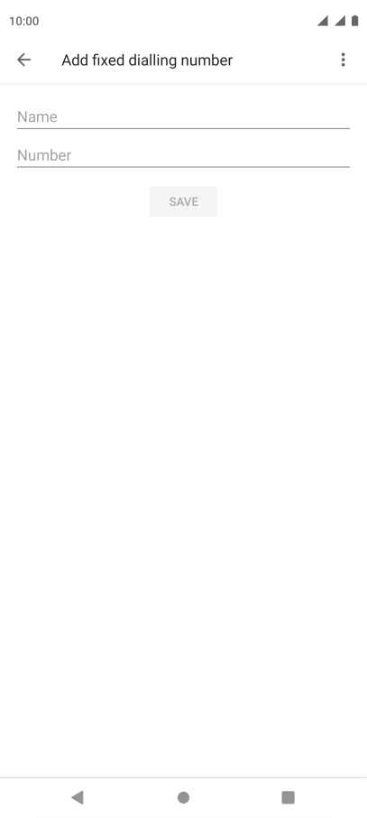 Press Name and key in the required name.