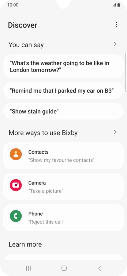 Press You can say for more examples.