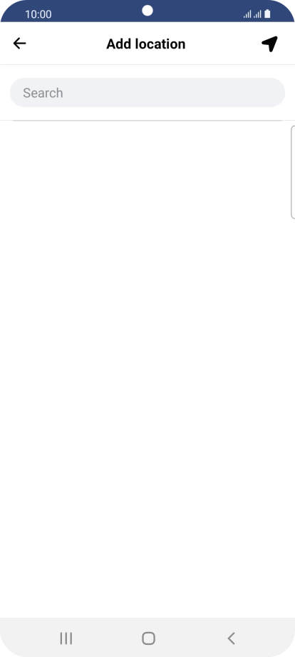 Press the search field and key in the required search word.