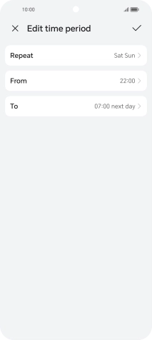 Follow the instructions on the screen to select settings for automatic activation of Do Not Disturb. Follow the instructions on the screen to select settings for automatic activation of Do Not Disturb.