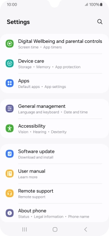 Press Software update.