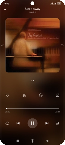 Press arrow right to go to the next audio file.