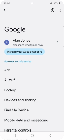 Press Backup. Press Backup.