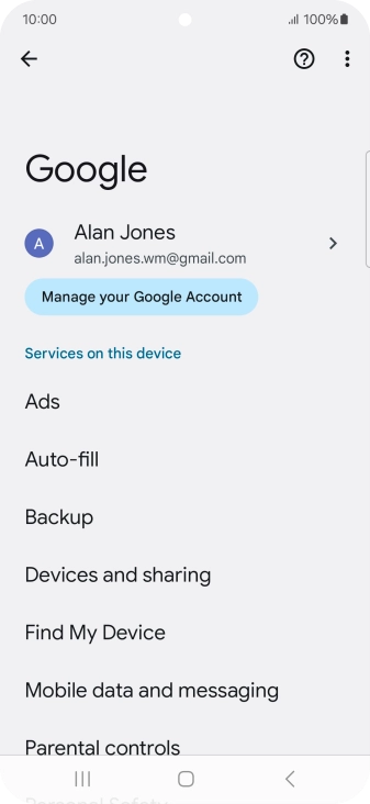 Press Backup. Press Backup.